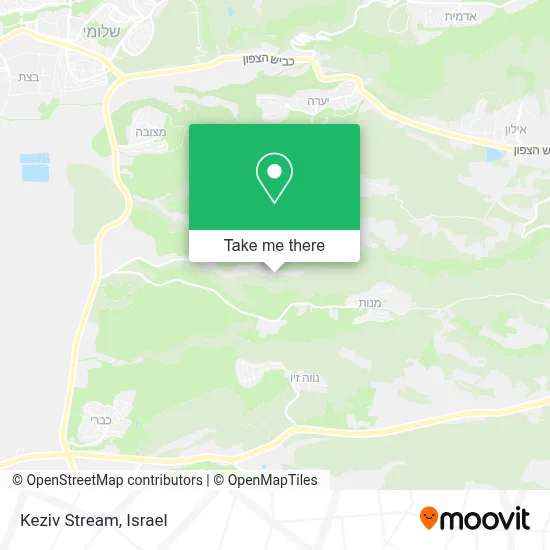 Keziv Stream map