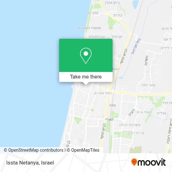 Issta Netanya map