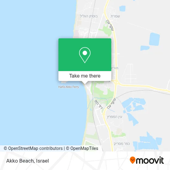 Akko Beach map