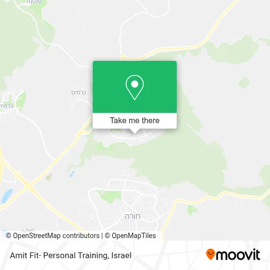 Amit Fit- Personal Training map