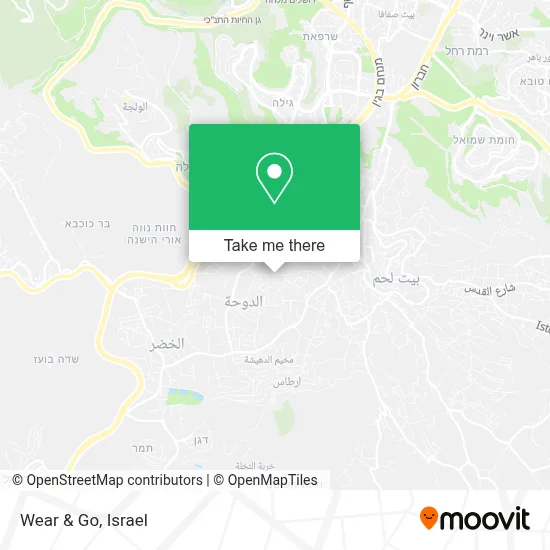 Wear & Go map