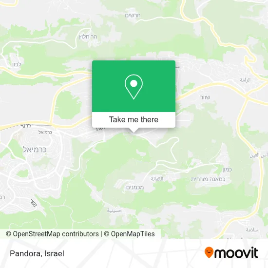 Pandora map