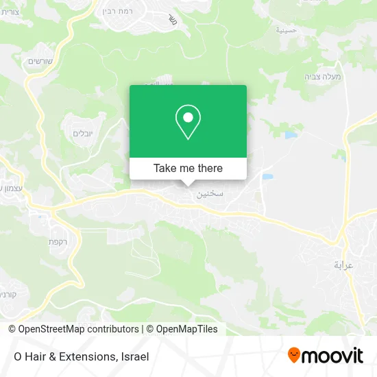 O Hair & Extensions map