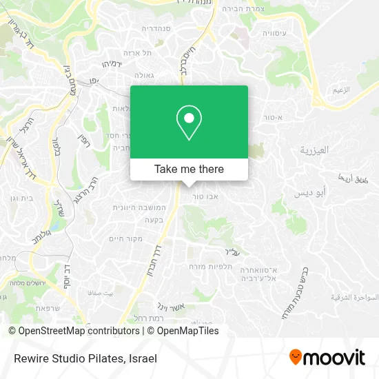 Rewire Studio Pilates map