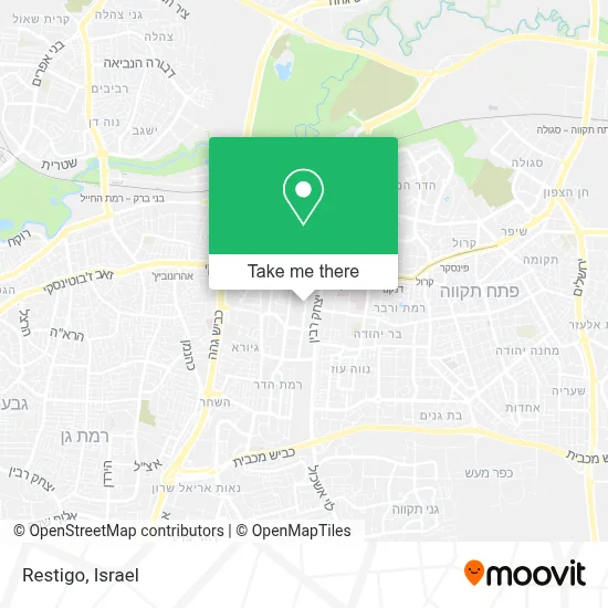 Restigo map
