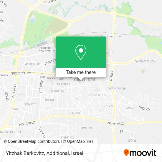 Yitzhak Barkovitz, Additional map