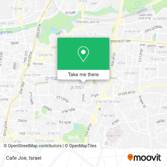 Cafe Joe map