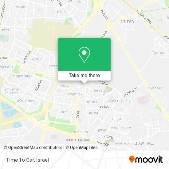 Time To Car map