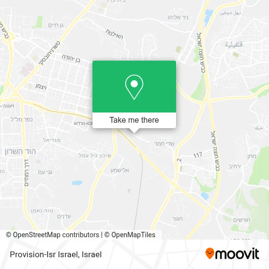 Provision-Isr Israel map