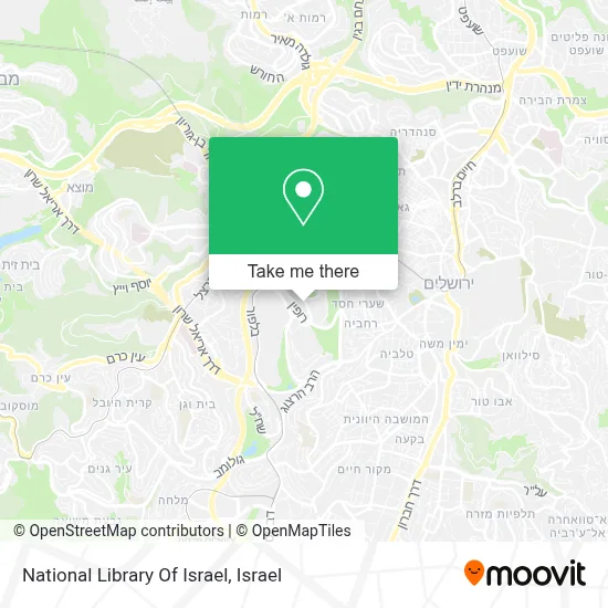National Library Of Israel map