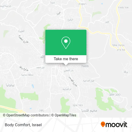 Body Comfort map