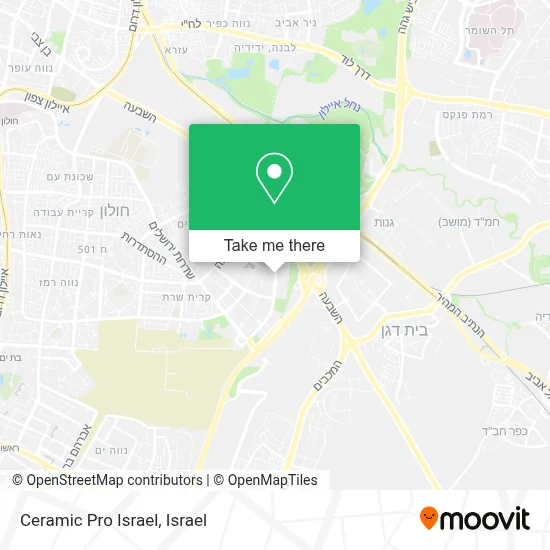 Ceramic Pro Israel map