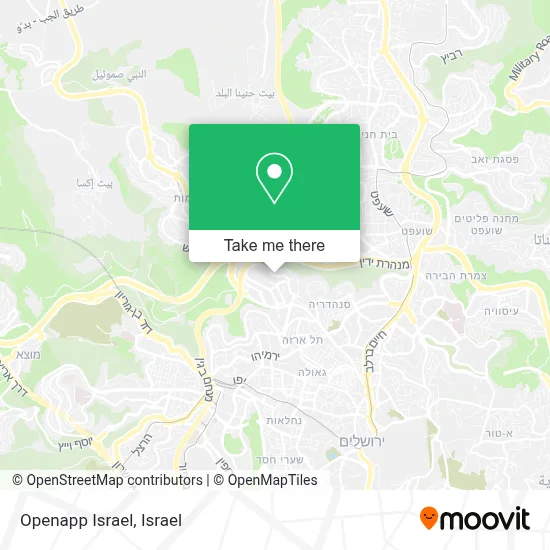 Openapp Israel map
