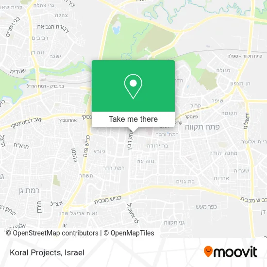 Koral Projects map