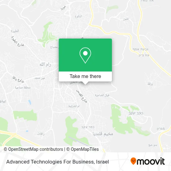 Advanced Technologies For Business map
