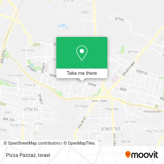 Pizza Pazzaz map