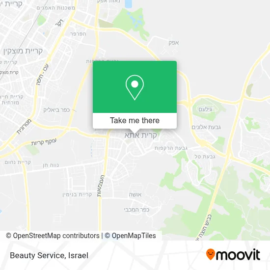 Beauty Service map