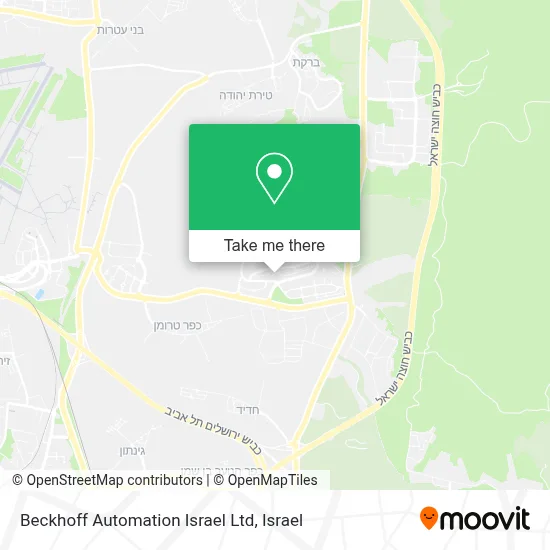 Beckhoff Automation Israel Ltd map