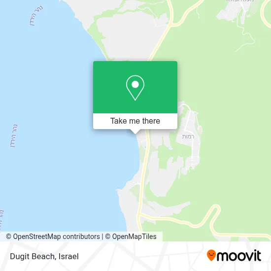 Dugit Beach map