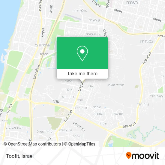 Toofit map