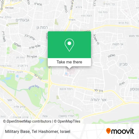 Military Base, Tel Hashomer map