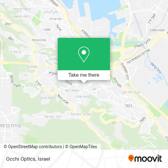 Occhi Optics map