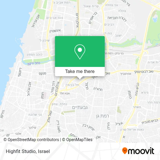 Highfit Studio map