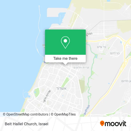Beit Hallel Church map