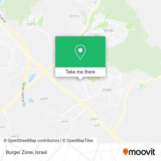 Burger Zone map