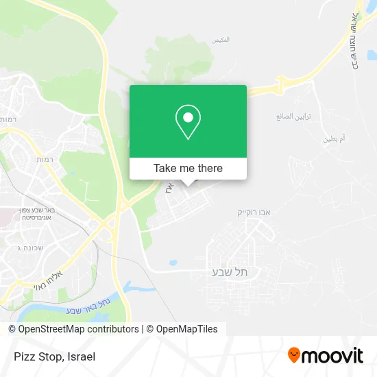 Pizz Stop map