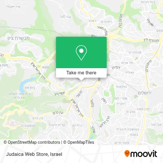 Judaica Web Store map