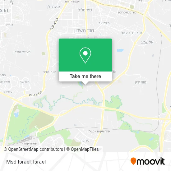 Msd Israel map