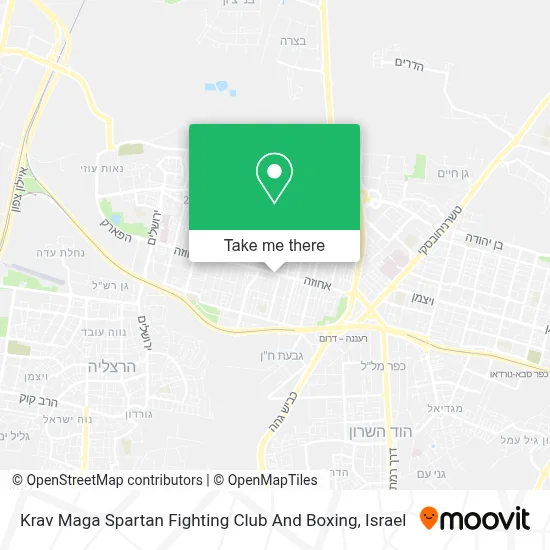 Krav Maga Spartan Fighting Club And Boxing map