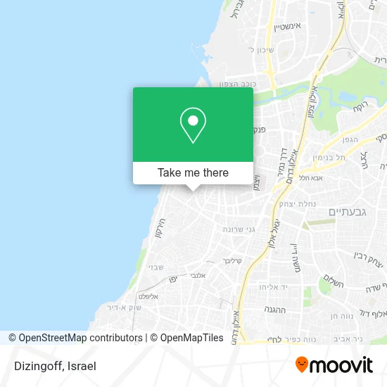 Dizingoff map