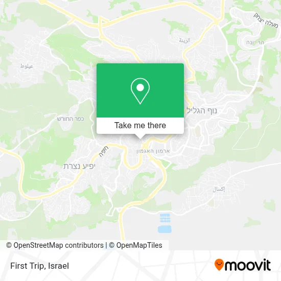 First Trip map