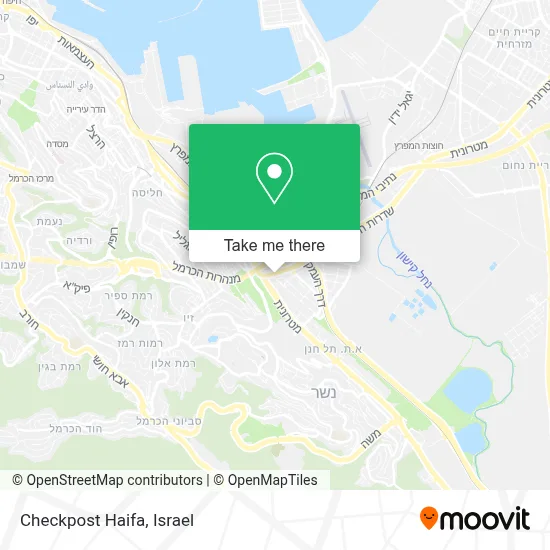 Checkpost Haifa map