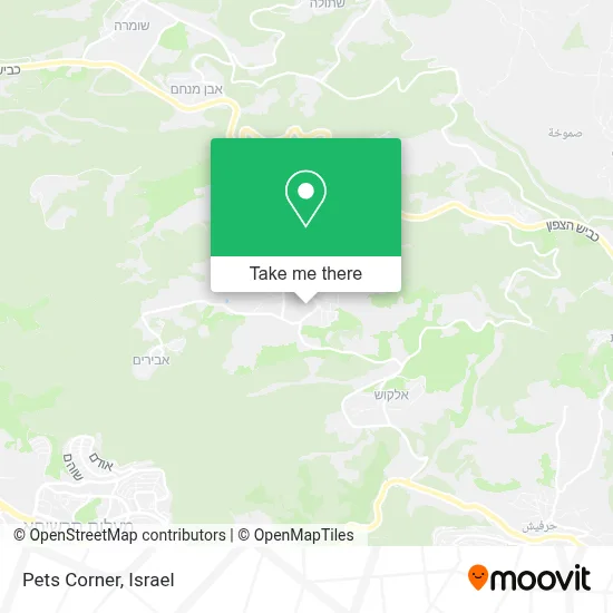 Pets Corner map