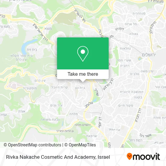 Rivka Nakache Cosmetic And Academy map
