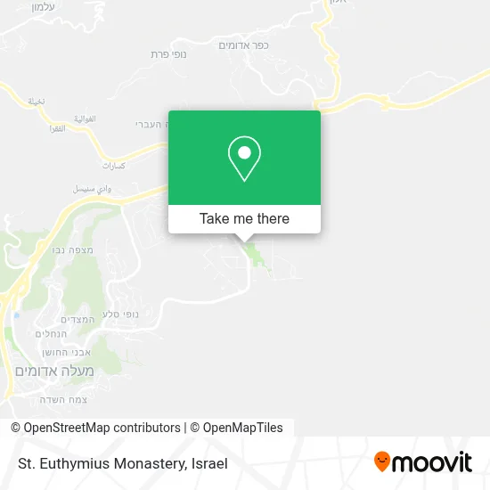 St. Euthymius Monastery map