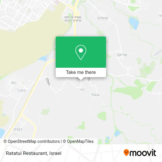 Ratatui Restaurant map