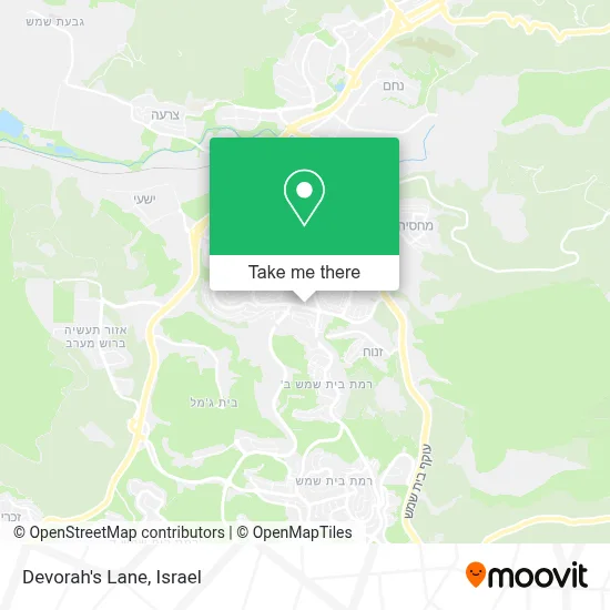 Devorah's Lane map
