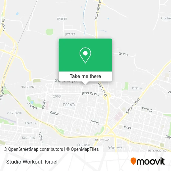 Studio Workout map
