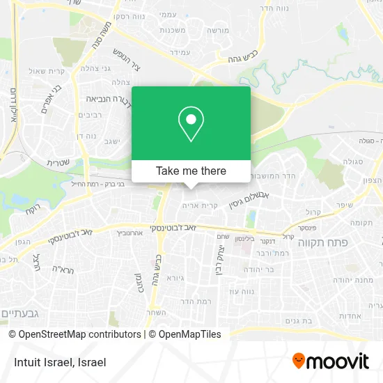 Intuit Israel map