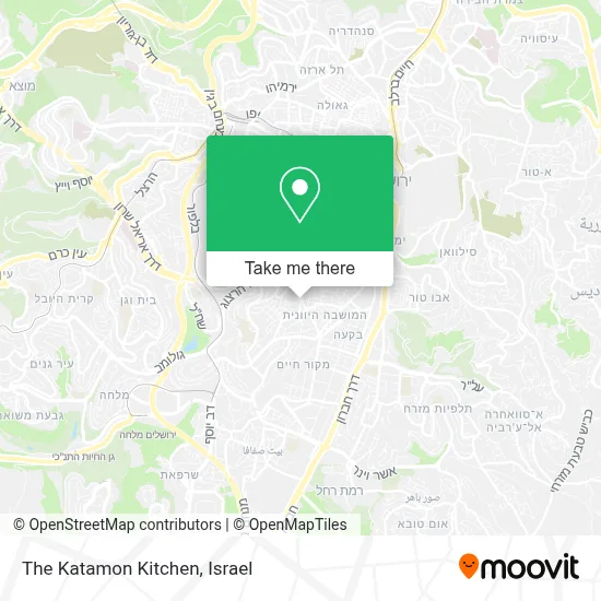 The Katamon Kitchen map