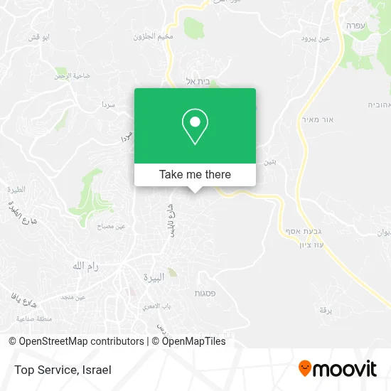 Top Service map