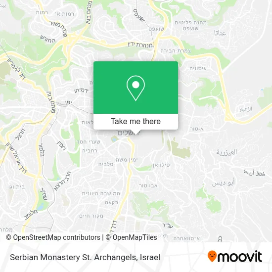 Serbian Monastery St. Archangels map