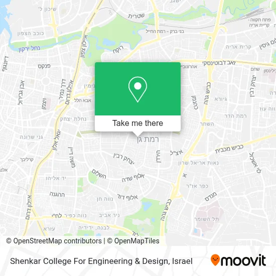 Shenkar College For Engineering & Design map