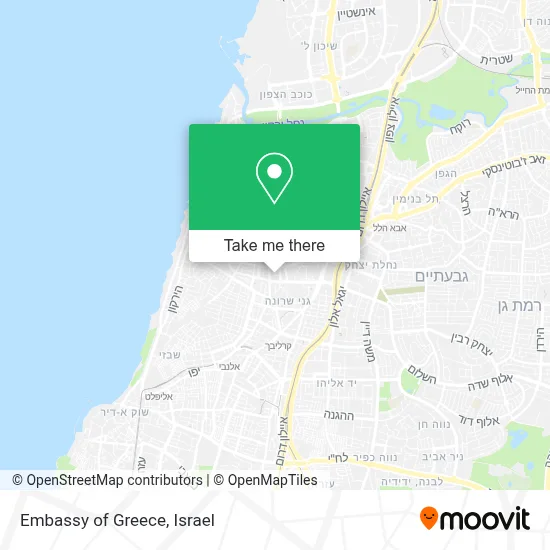 Embassy of Greece map