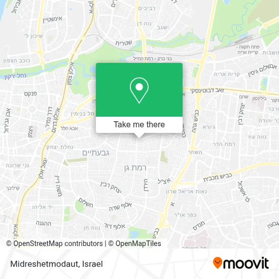 Midreshetmodaut map