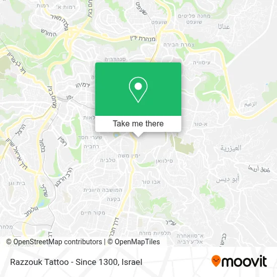 Razzouk Tattoo - Since 1300 map